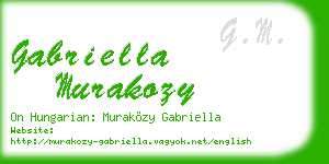 gabriella murakozy business card